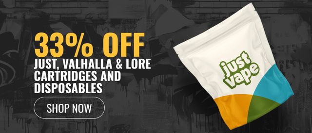 Cannabis Promo, Cannabis Sales, Cannabis Discounts, Cannabis on Sale, 33% off Just, Valhalla & Lore Cartridges and Disposables