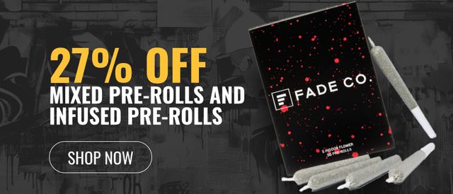 Cannabis Promo, Cannabis Sales, Cannabis Discounts, Cannabis on Sale, 27% off Mixed Pre-rolls and Infused Pre-rolls