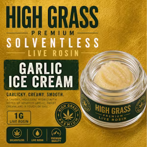 Garlic Ice Cream  High Grass Premium