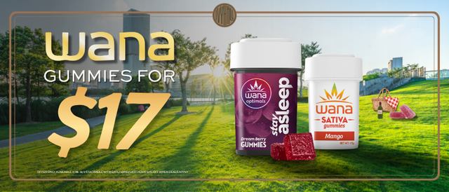 Cannabis Promo, Cannabis Sales, Cannabis Discounts, Cannabis on Sale, Wana Gummies $17 Each!