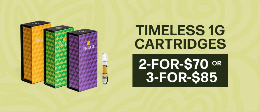 2-for-$70 or 3-for-$85 Timeless 1G Cartridges