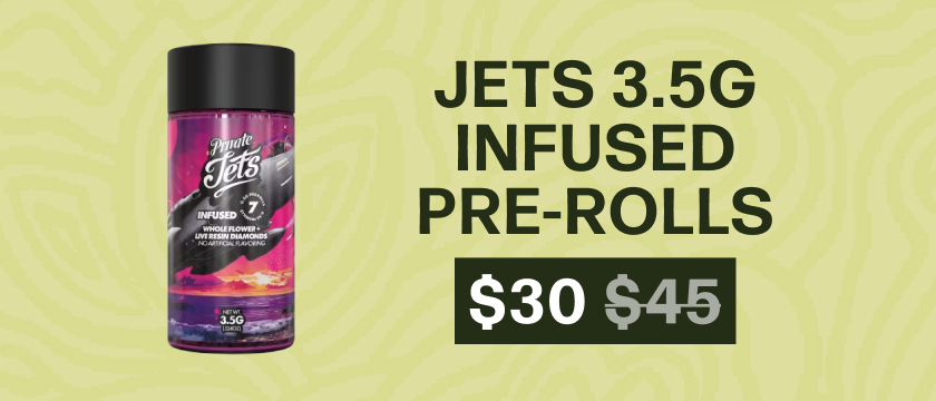 $30 Jets 3.5g Infused Pre-rolls