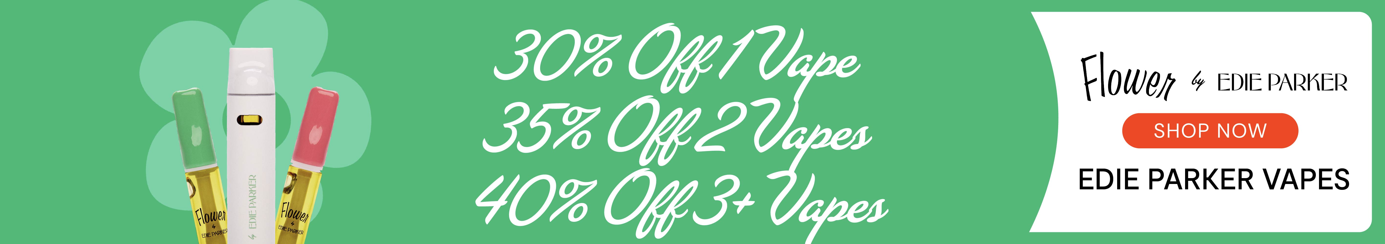 Edie Parker Vapes: 30% OFF 1, 35% OFF 2, 40% OFF 3+