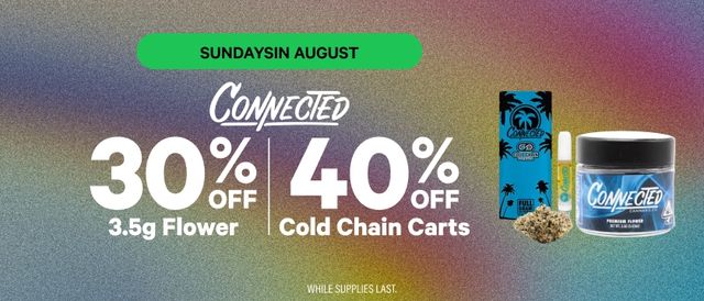 Cannabis Promo, Cannabis Sales, Cannabis Discounts, Cannabis on Sale, SUNDAYS: Connected Deals 🌴