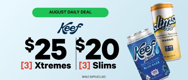 Cannabis Promo, Cannabis Sales, Cannabis Discounts, Cannabis on Sale, Keef Bundle Deals 🍹