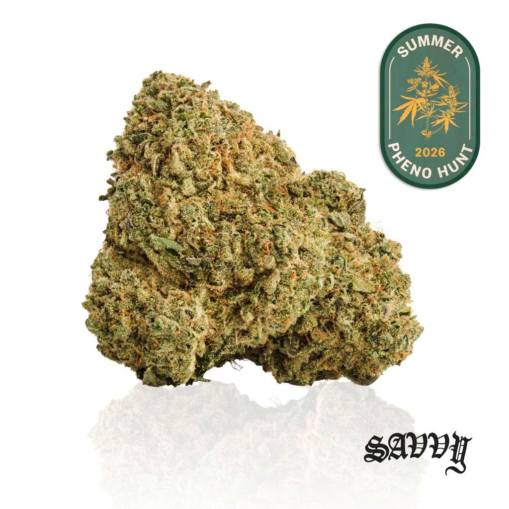 Savvy KiwiSrs x Gas Whole Flower, 3.5g