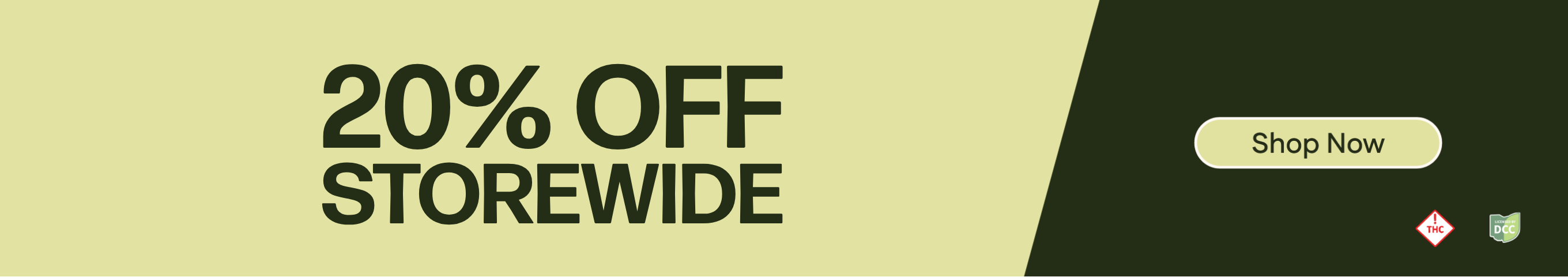 20% OFF Storewide