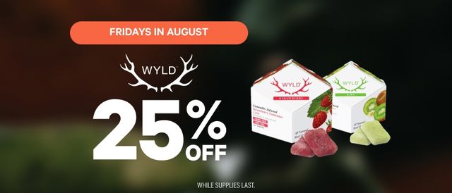 Cannabis Promo, Cannabis Sales, Cannabis Discounts, Cannabis on Sale, FRIDAYS: 25% Off Wyld