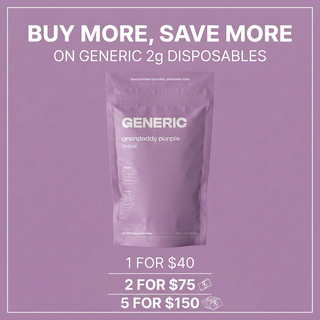 Cannabis Promo, Cannabis Sales, Cannabis Discounts, Cannabis on Sale, Buy More Save More - Generic 2g Disposables 3