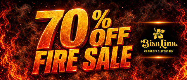 Cannabis Promo, Cannabis Sales, Cannabis Discounts, Cannabis on Sale, 70% off Fire Sale!