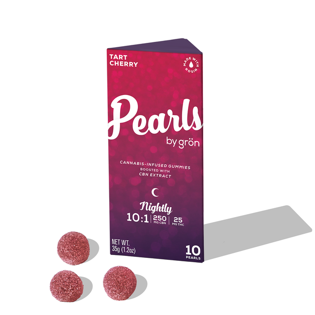 Tart Cherry Pearls 10:1 (CBN:THC) Grön