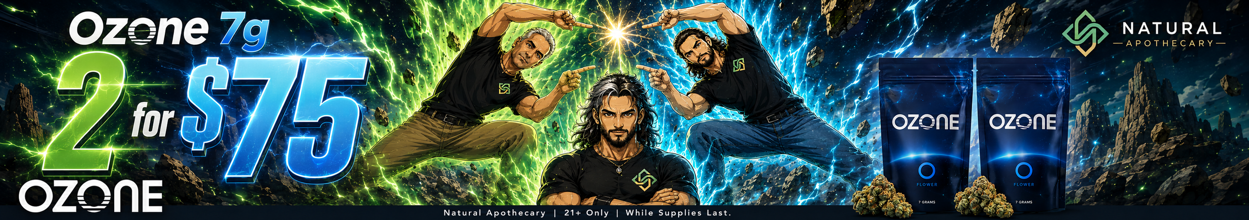 Cannabis Promo, Cannabis Sales, Cannabis Discounts, Cannabis on Sale, Ozone 7g 2 for $75!