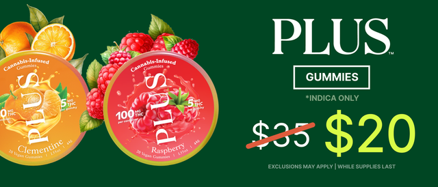 Cannabis Promo, Cannabis Sales, Cannabis Discounts, Cannabis on Sale, $20 PLUS Indica Gummies! - TODAY ONLY