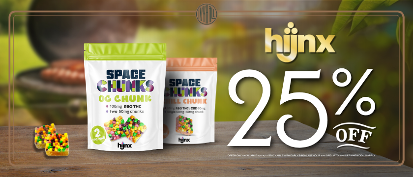 Cannabis Promo, Cannabis Sales, Cannabis Discounts, Cannabis on Sale, HiJnx 25% Off!