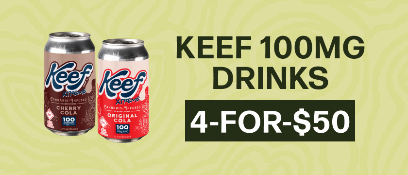 4-for-$50 Keef 100mg Drinks