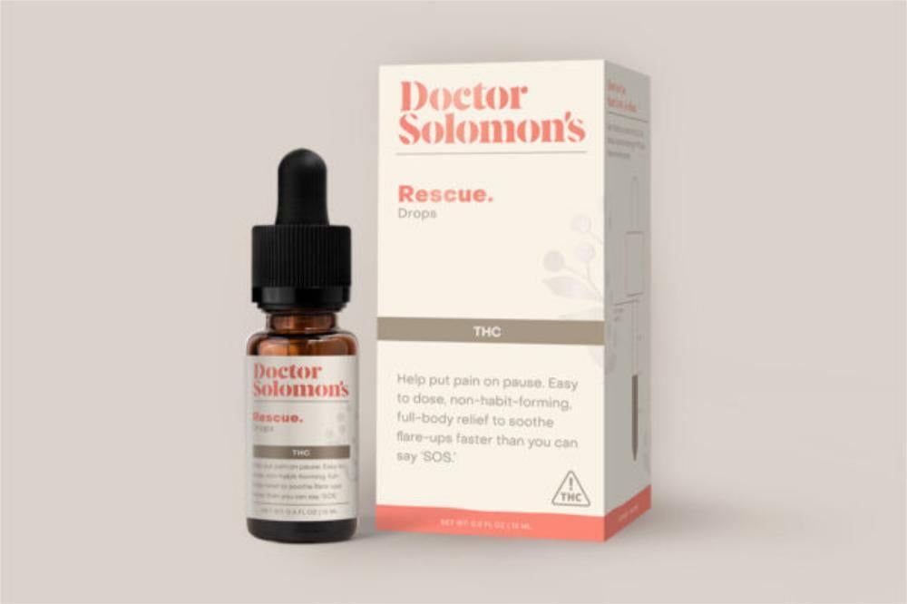 Dr. Solomon's Rescue THC Dropper Tincture, 100mg, 15ml