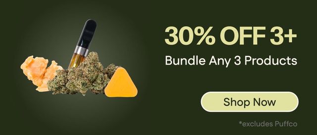 Cannabis Promo, Cannabis Sales, Cannabis Discounts, Cannabis on Sale, 30% Off 3+ Products