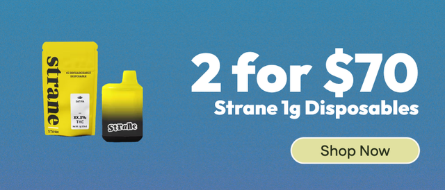 Cannabis Promo, Cannabis Sales, Cannabis Discounts, Cannabis on Sale, 2-for-$70 - Strane 1g Disposable