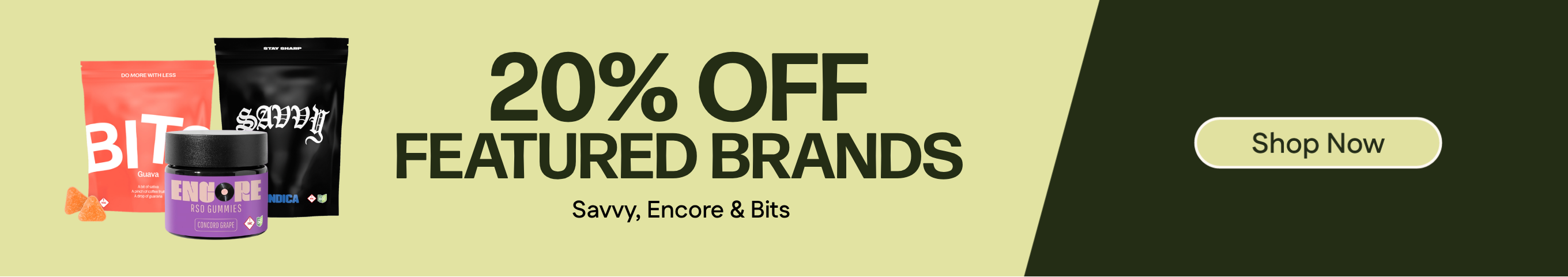 20% OFF Featured Brands