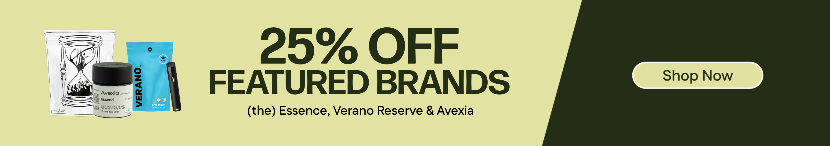25% OFF Featured Brands