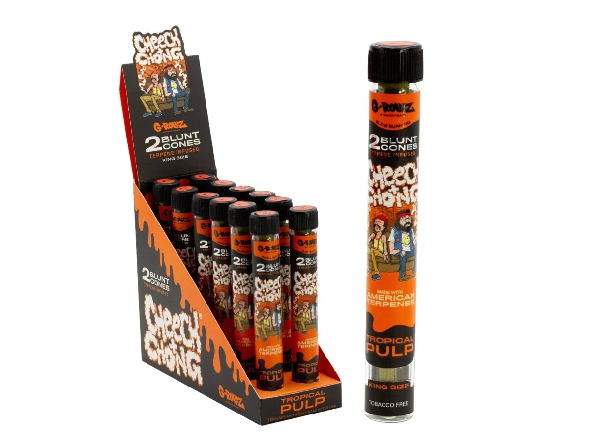 Cheech & Chong King Size Terpene-Infused Blunt Cone G-Rollz Cheech & Chong King Size Terpene-Infused Blunt Cone G-Rollz