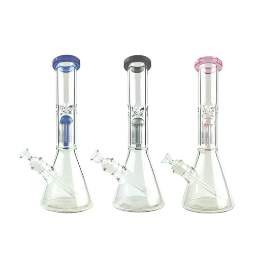 Sireel 14" 6-Arm Tree Perc Beaker Bong LuvBuds