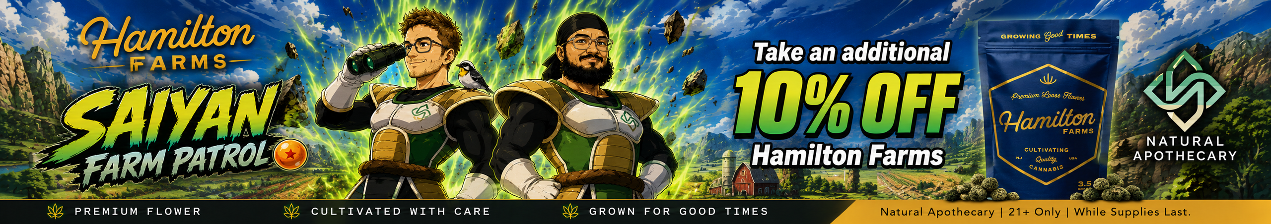 Cannabis Promo, Cannabis Sales, Cannabis Discounts, Cannabis on Sale, Hamilton Farms Additional 10% Off!