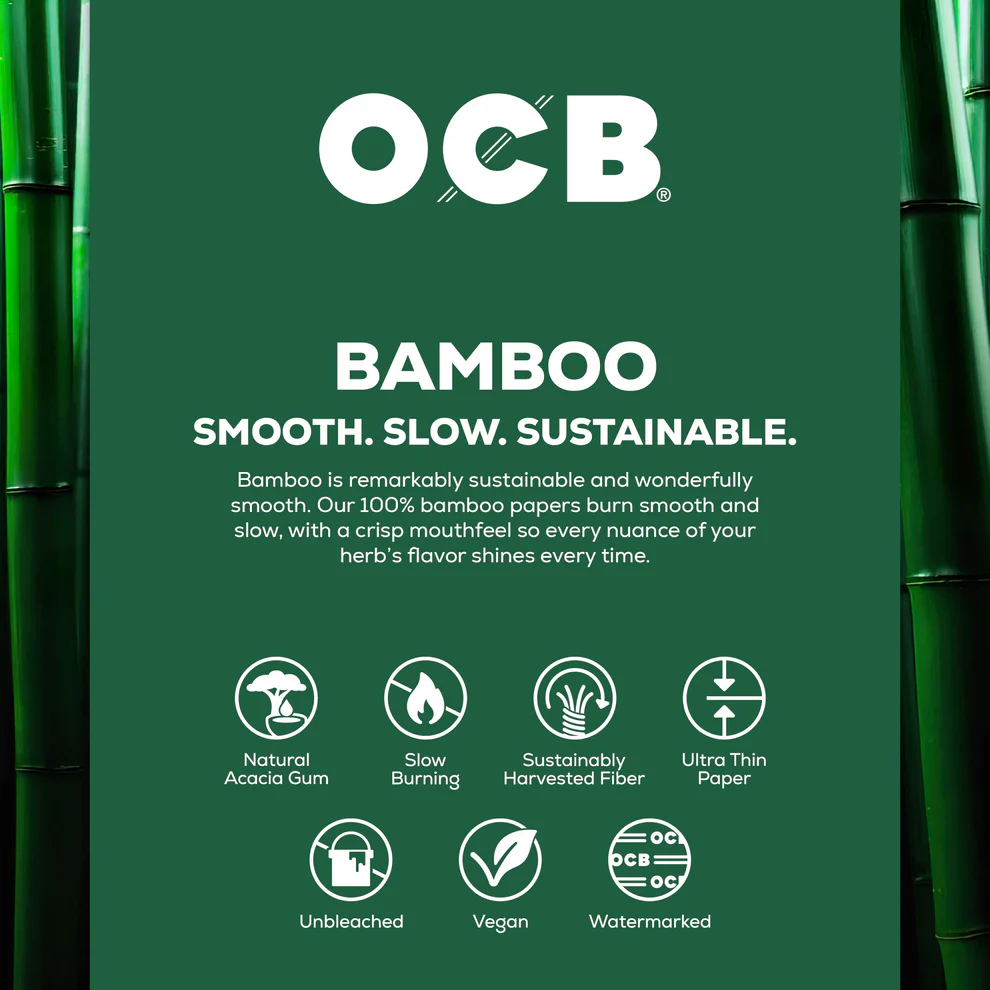 1 1/4 Bamboo Rolling Papers + Tips OCB 1 1/4 Bamboo Rolling Papers + Tips OCB