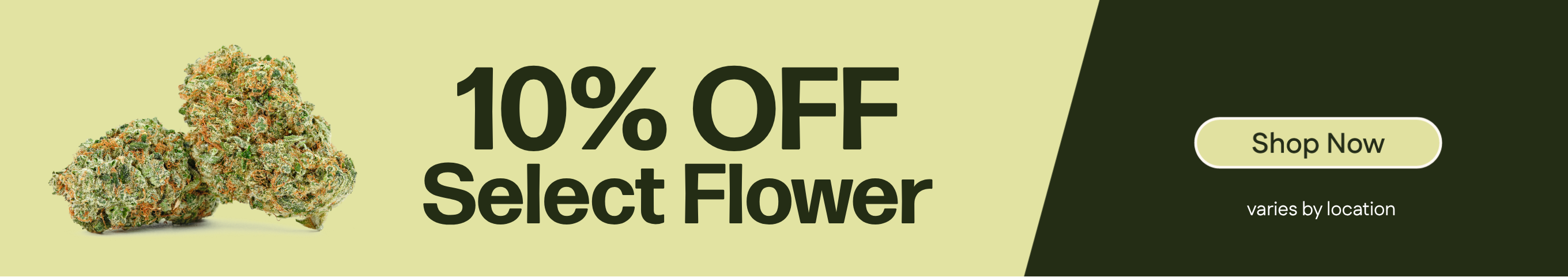 10% Off Select Flower