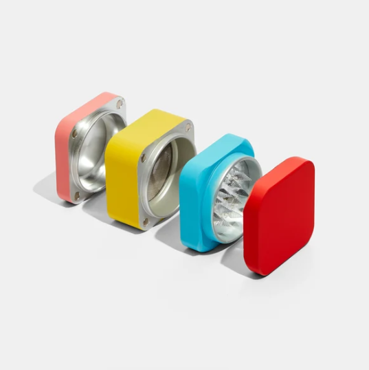 Edie Parker Colorblock Tabletop Grinder Grinders, Red Multicolor - image 3