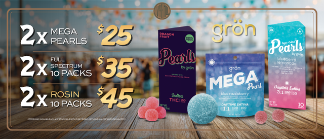 Cannabis Promo, Cannabis Sales, Cannabis Discounts, Cannabis on Sale, Gron Gummy Sale!
