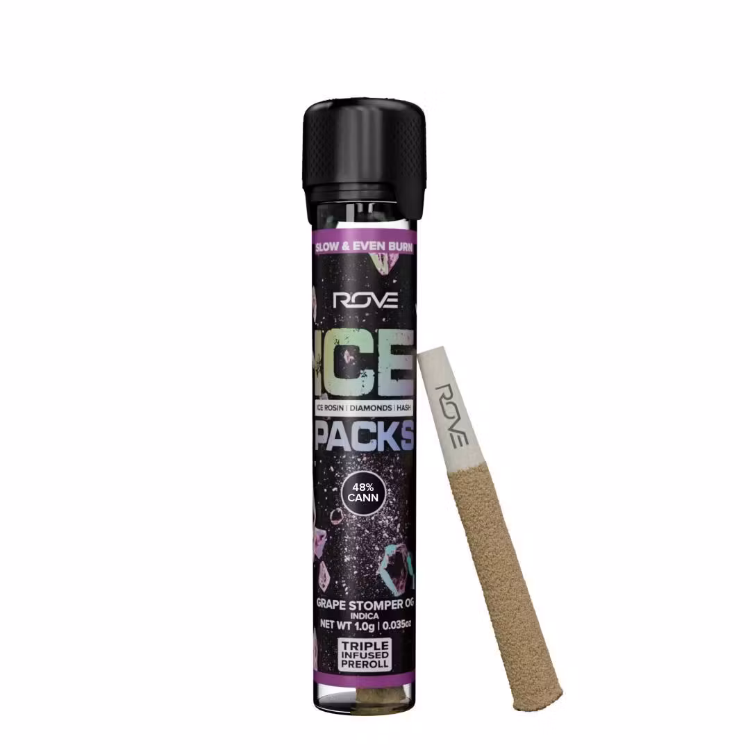 Rove Grape Stomper OG Infused & Coated Infused Pre-Roll, 1g, 1pk