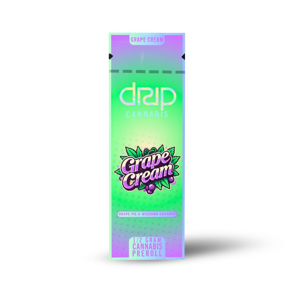 Drip Grape Cream Pre-Roll Single, .5g, 1pk