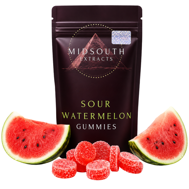 Gummies | Sour Watermelon Mid South Extracts Gummies | Sour Watermelon Mid South Extracts