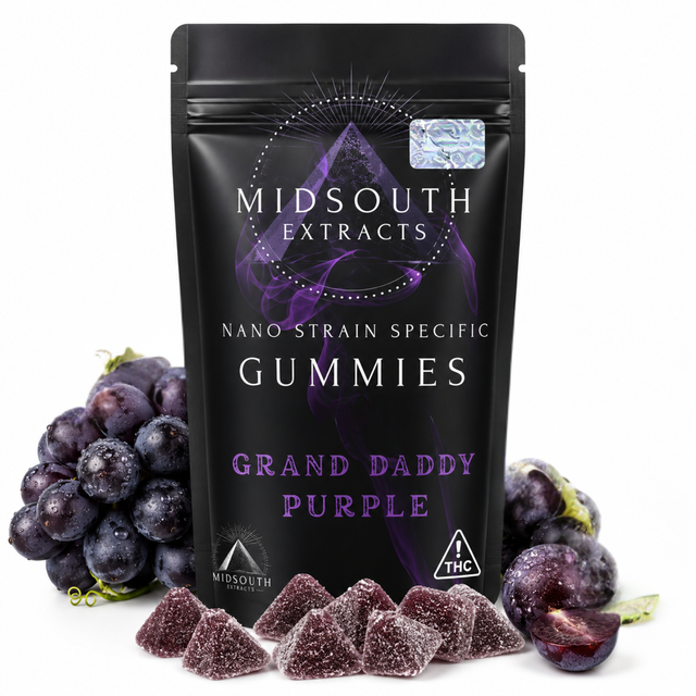 Fast Acting Gummies | Granddaddy Purple Mid South Extracts