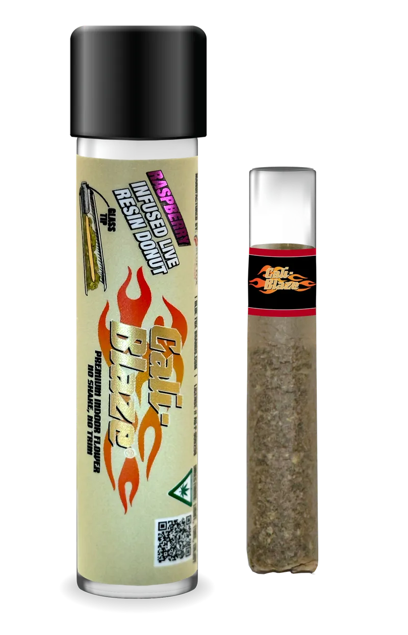 Cali-Blaze Raspberry Donut Infused Pre-Roll, 1.2g, 1pk