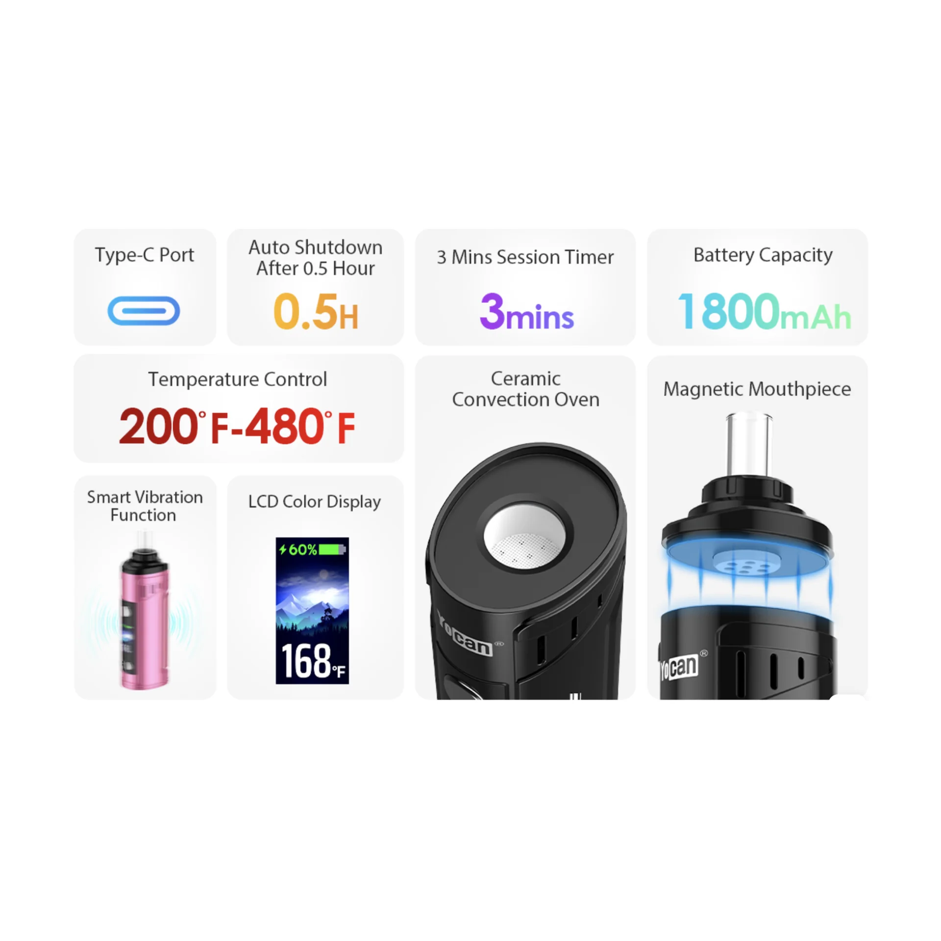 Hit 2 Dry Herb Vaporizer Yocan Hit 2 Dry Herb Vaporizer Yocan