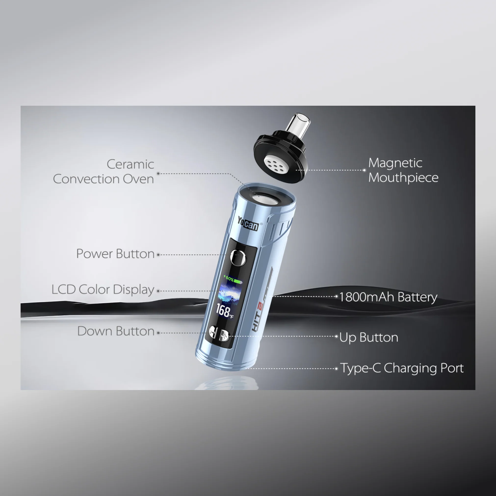Hit 2 Dry Herb Vaporizer Yocan Hit 2 Dry Herb Vaporizer Yocan