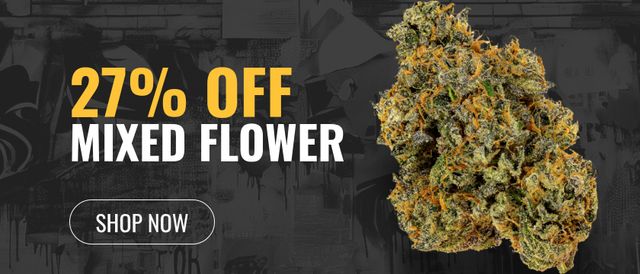 Cannabis Promo, Cannabis Sales, Cannabis Discounts, Cannabis on Sale, 27% Off Mixed Flower