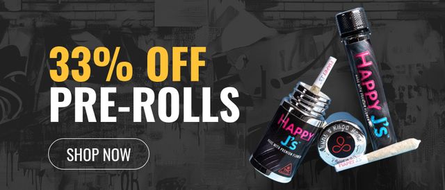 Cannabis Promo, Cannabis Sales, Cannabis Discounts, Cannabis on Sale, 33% off Pre-rolls