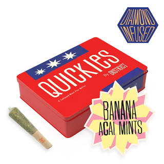 Banana Acai Mints Quickies District Cannabis