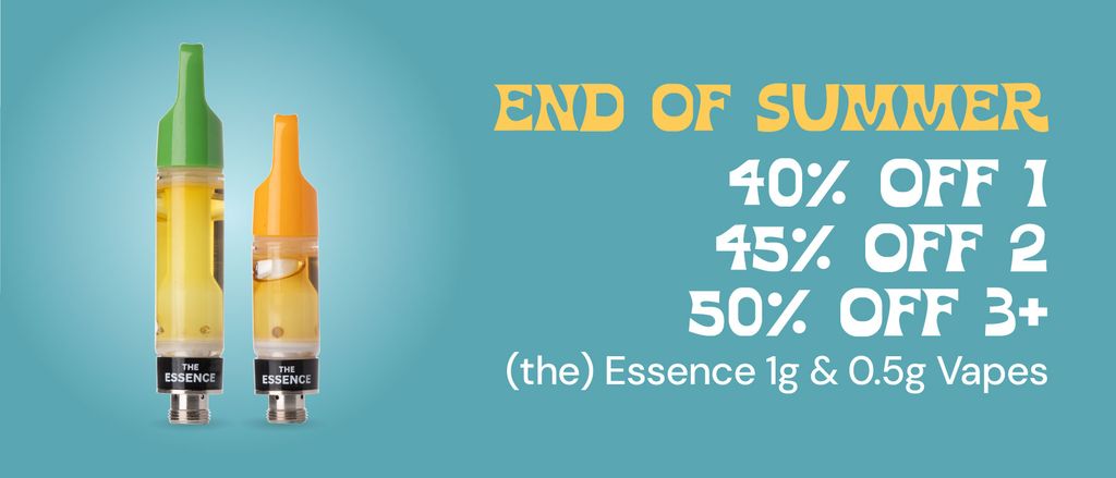 Essence 1g & 0.5g Vapes: 40% OFF 1, 45% OFF 2, or 50% OFF 3+