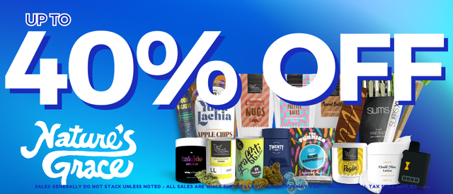 Cannabis Promo, Cannabis Sales, Cannabis Discounts, Cannabis on Sale, Up to 40% off NGW