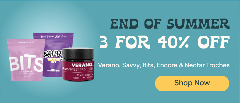 40% Off 3+ Verano, Bits, Encore, Savvy & Nectar Troches