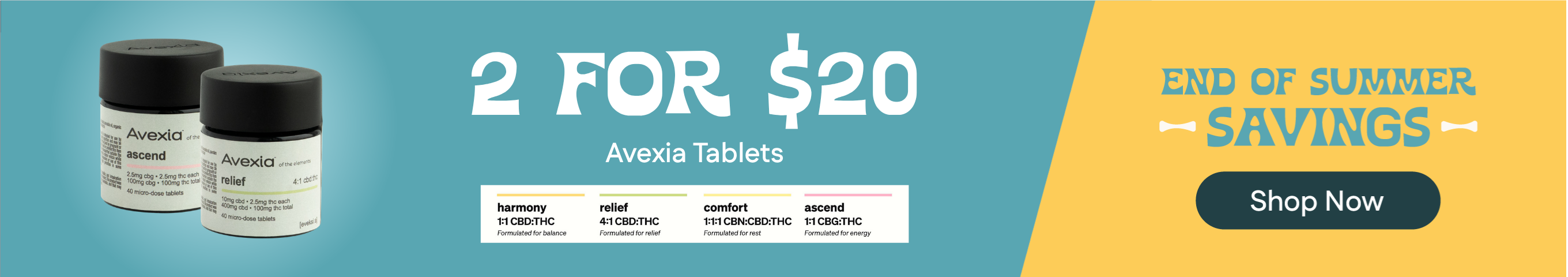 2-for-$20 - Avexia Tablets