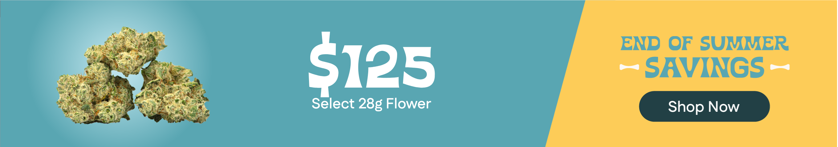 $125 - Select Strains of 28g Flower
