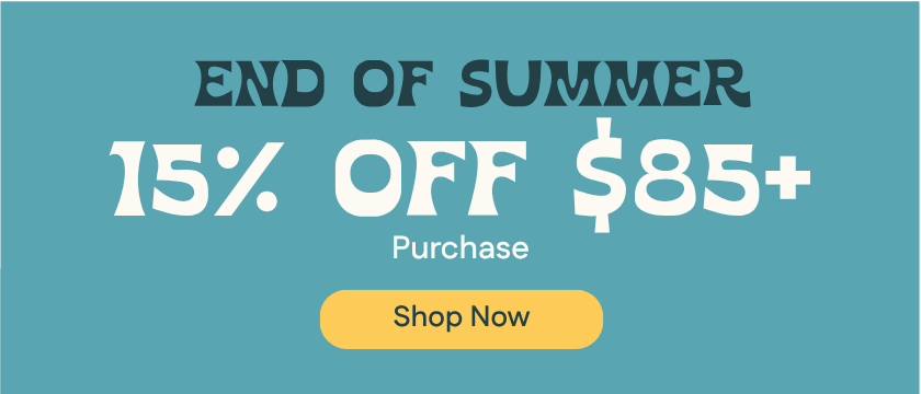 15% OFF $85+ Purchase