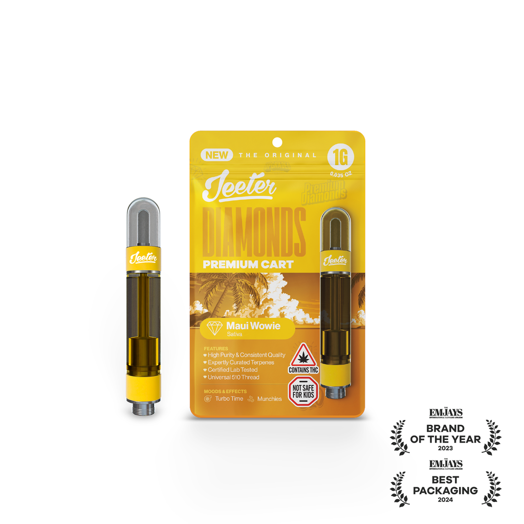 Jeeter Maui Wowie Liquid Diamonds Cartridge Vape, 1g