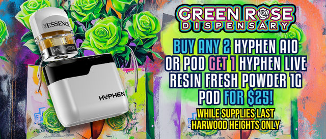 Cannabis Promo, Cannabis Sales, Cannabis Discounts, Cannabis on Sale, Buy 2 Hyphen AIO or POD Get Selected Hyphen POD for $25!