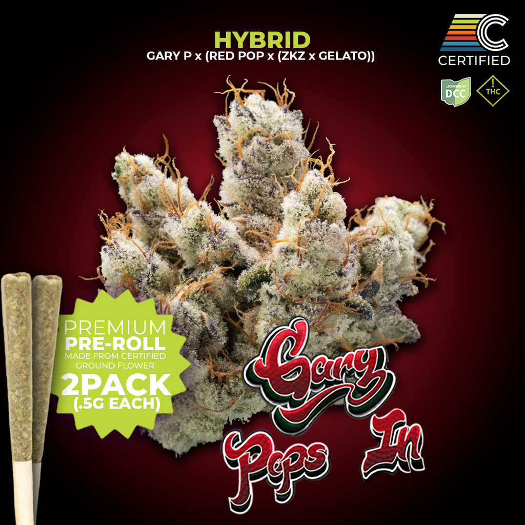 Certified Cultivators Gary Pops In Pre-Roll Multipack, 1g, 2pk